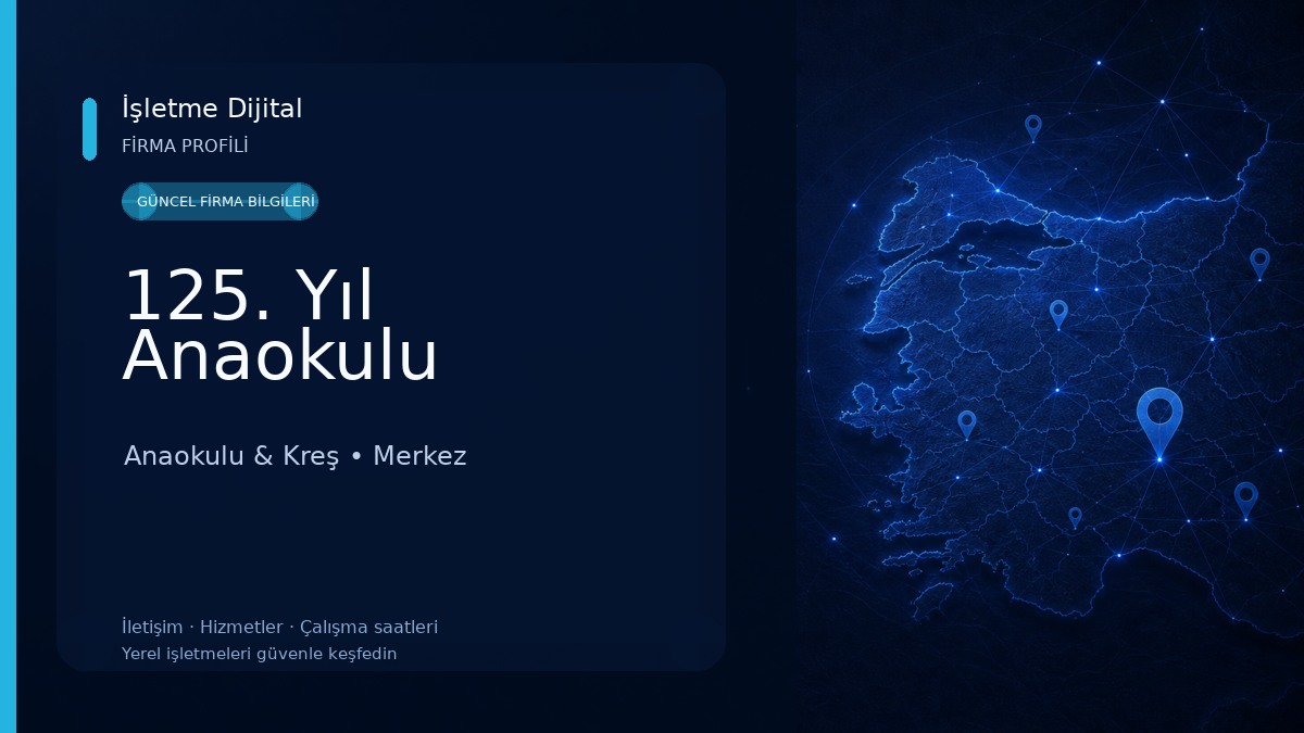 125. Yıl Anaokulu Anaokulu & Kreş