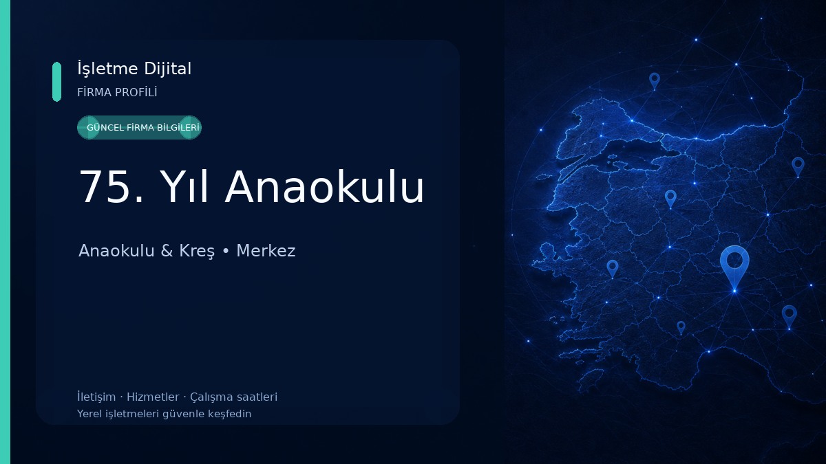 75. Yıl Anaokulu Anaokulu & Kreş