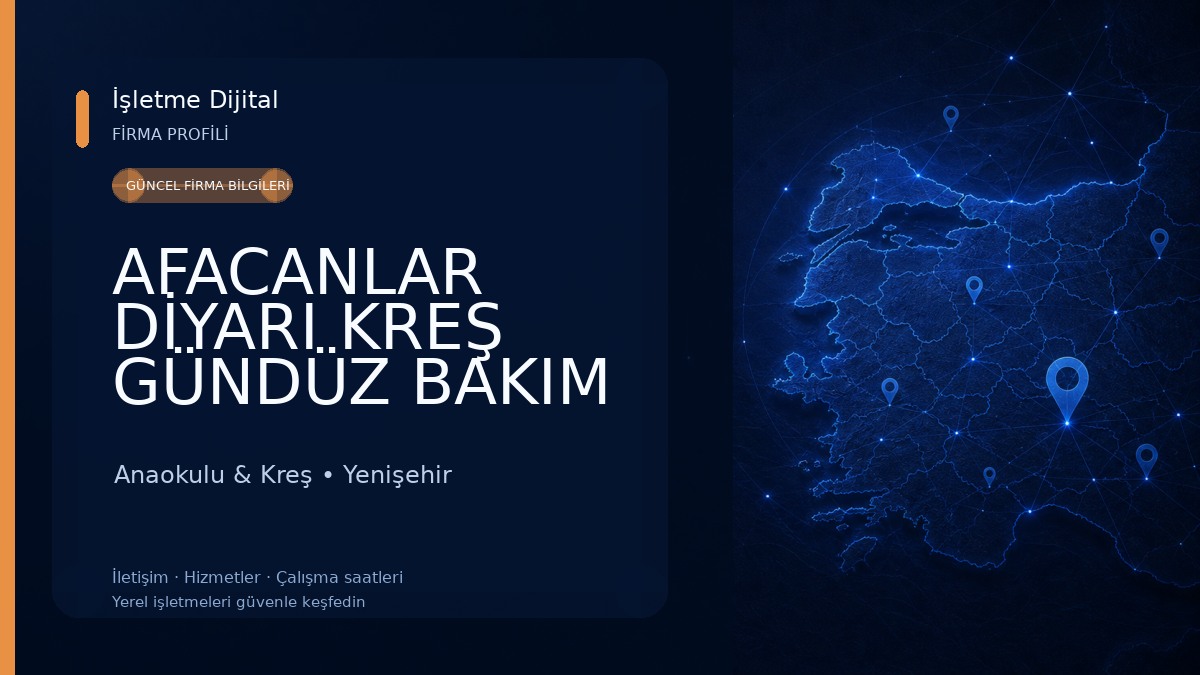 AFACANLAR DİYARI KREŞ GÜNDÜZ BAKIM EVİ Anaokulu & Kreş