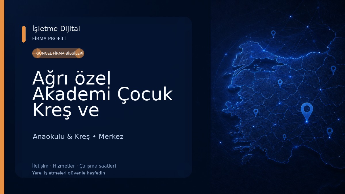 Ağrı özel Akademi Çocuk Kreş ve Anaokulu Anaokulu & Kreş