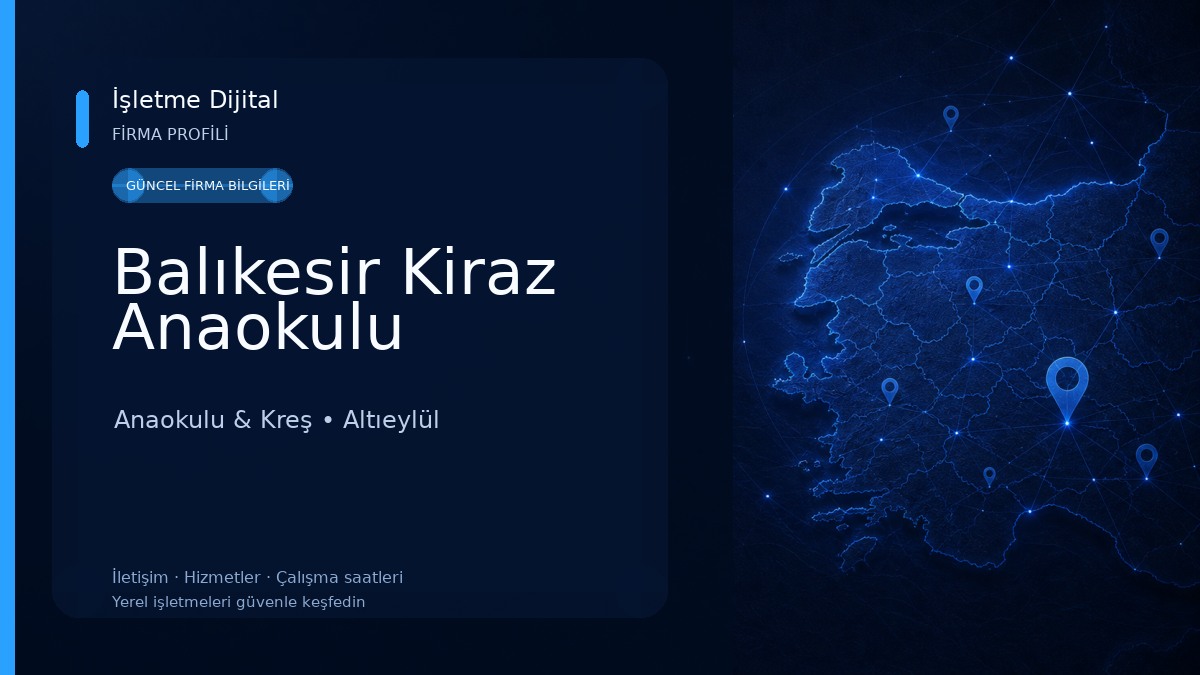 Balıkesir Kiraz Anaokulu Anaokulu & Kreş