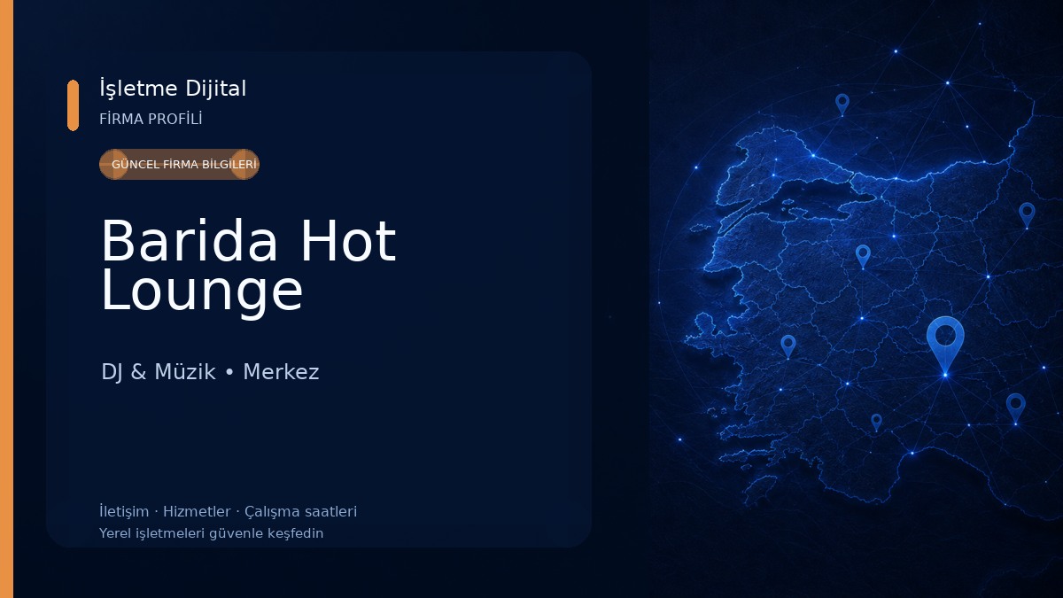 Barida Hot Lounge DJ & Müzik