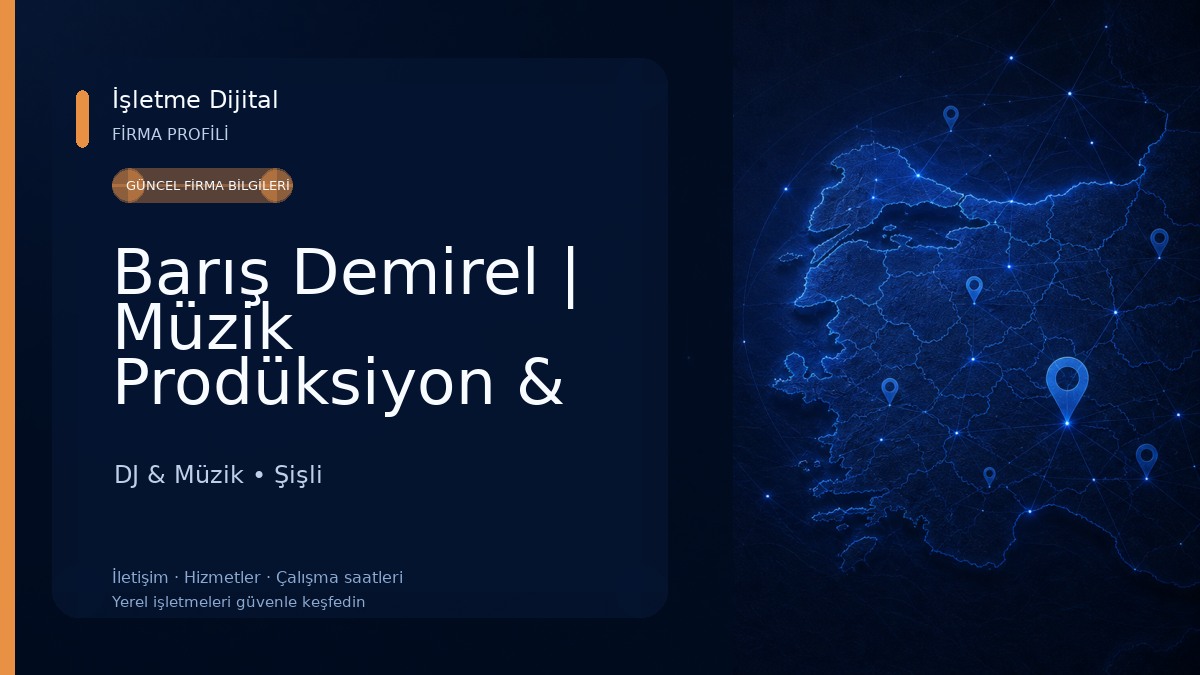 Barış Demirel | Müzik Prodüksiyon & Dağıtım DJ & Müzik