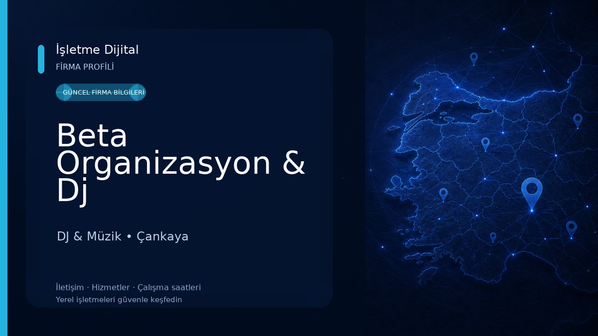 Beta Organizasyon & Dj DJ & Müzik