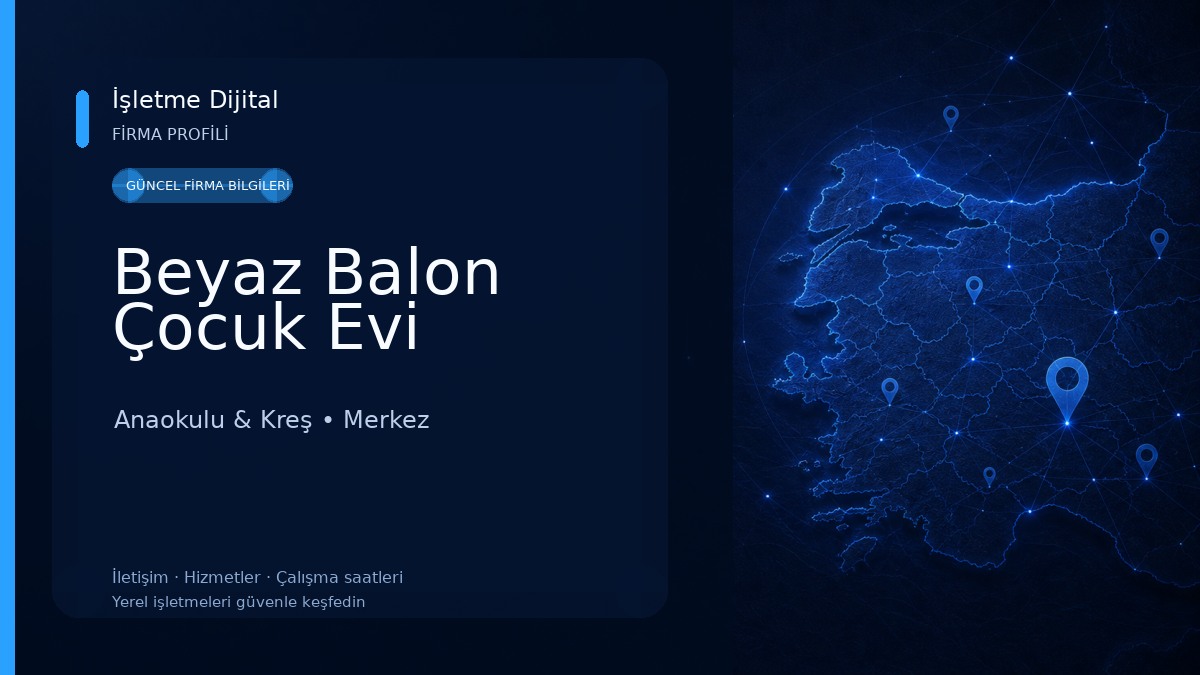 Beyaz Balon Çocuk Evi Anaokulu & Kreş