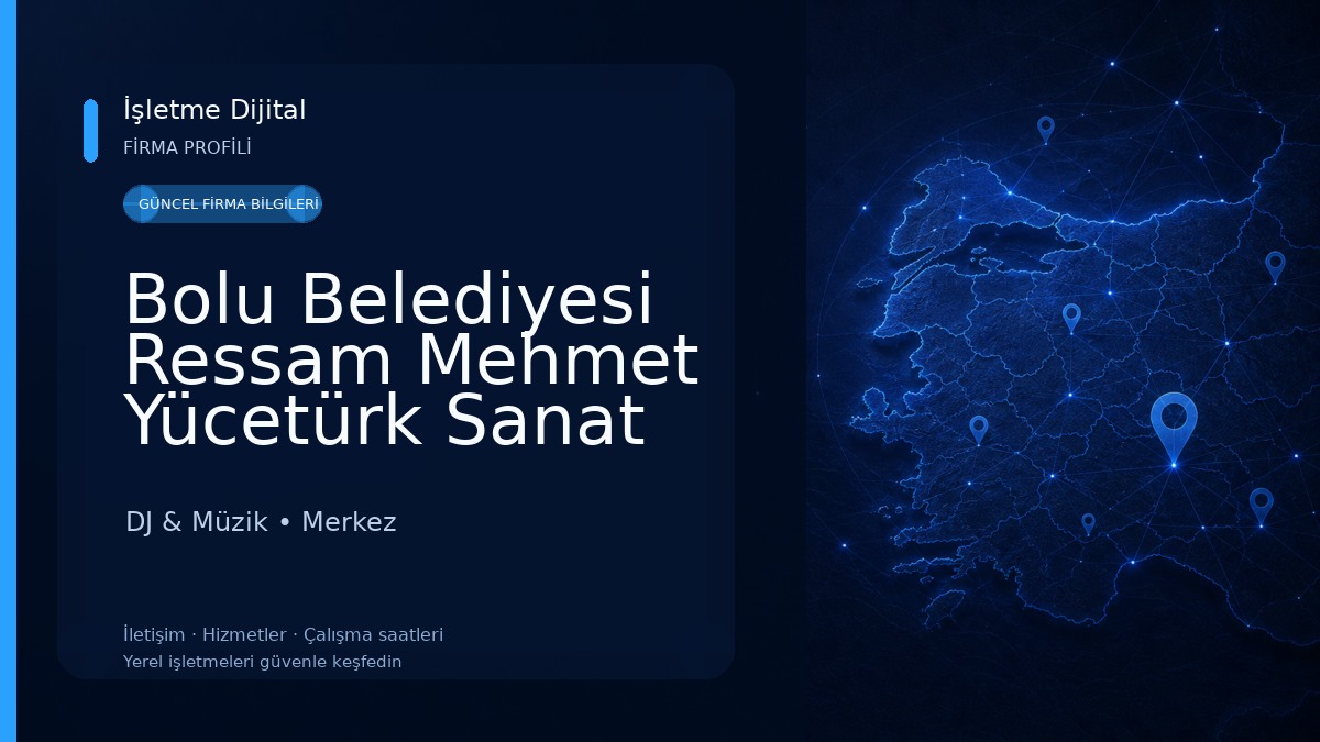 Bolu Belediyesi Ressam Mehmet Yücetürk Sanat Merkezi DJ & Müzik