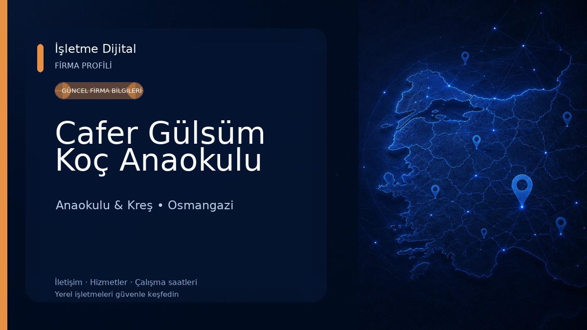 Cafer Gülsüm Koç Anaokulu Anaokulu & Kreş