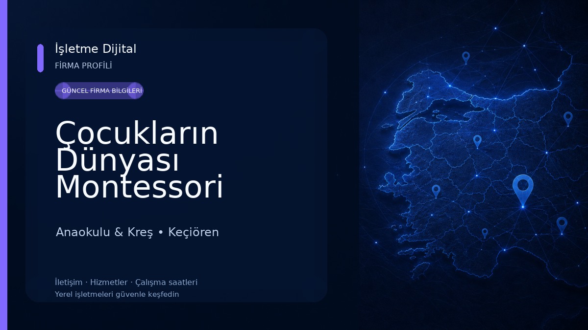 Çocukların Dünyası Montessori Anaokulu Anaokulu & Kreş