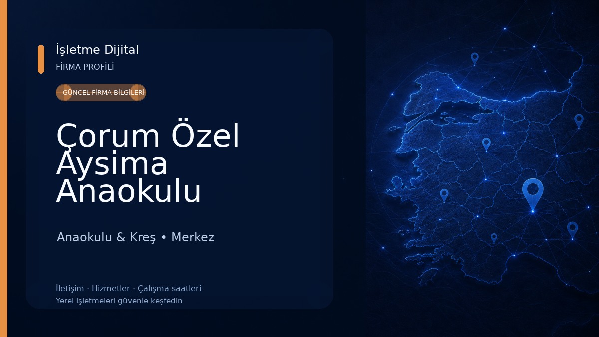 Çorum Özel Aysima Anaokulu 