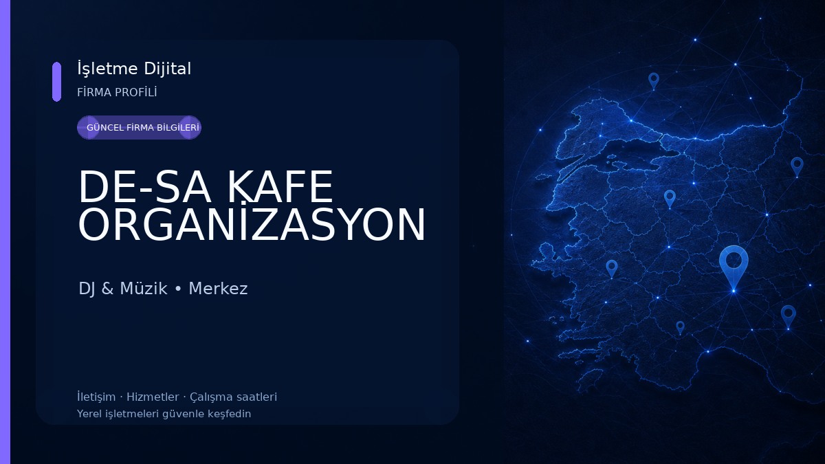 DE-SA KAFE ORGANİZASYON 
