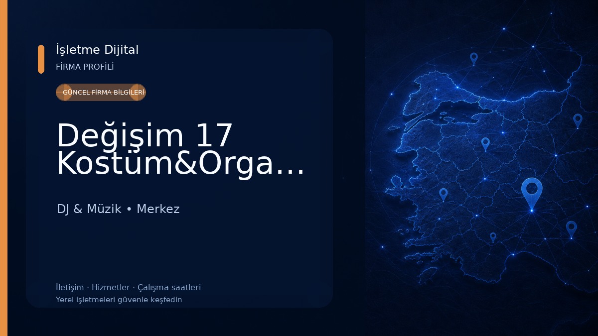 Değişim 17 Kostüm&Organizasyon 