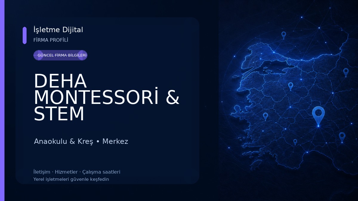 DEHA MONTESSORİ & STEM ANAOKULLARI Anaokulu & Kreş