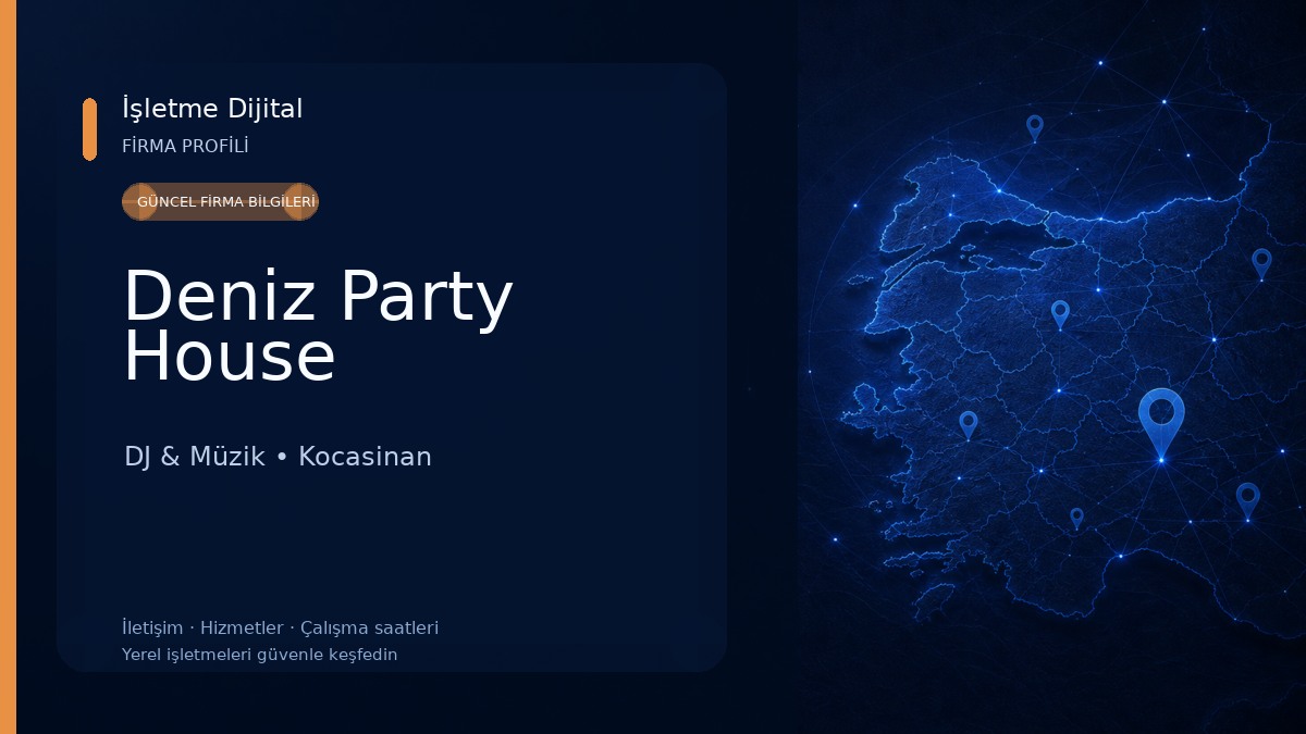 Deniz Party House DJ & Müzik