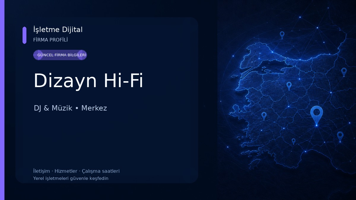 Dizayn Hi-Fi DJ & Müzik