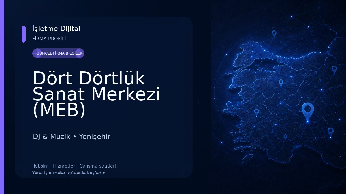Dört Dörtlük Sanat Merkezi (MEB) DJ & Müzik