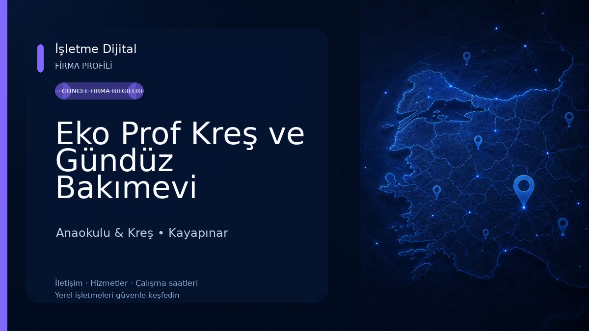 Eko Prof Kreş ve Gündüz Bakımevi Anaokulu & Kreş