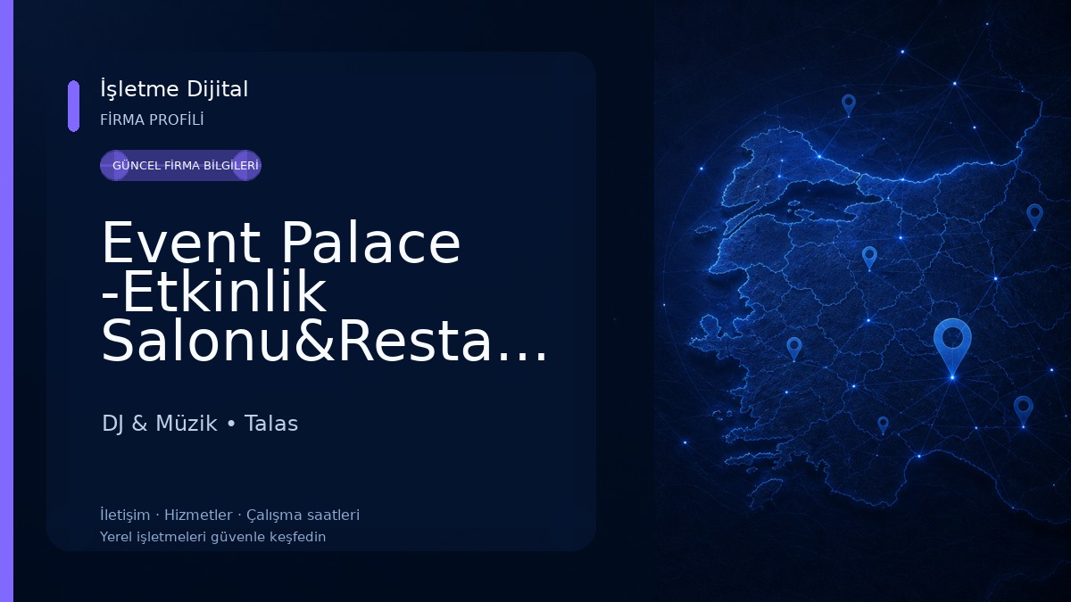 Event Palace -Etkinlik Salonu&Restaurant DJ & Müzik