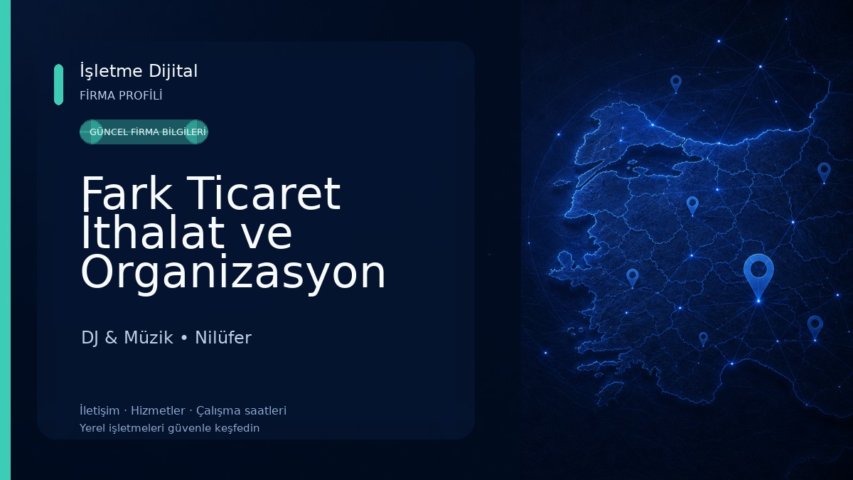 Fark Ticaret İthalat ve Organizasyon DJ & Müzik