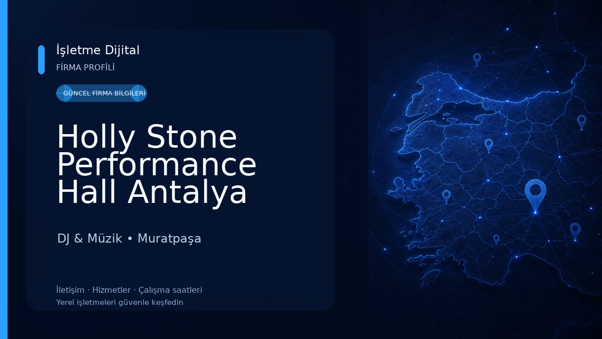 Holly Stone Performance Hall Antalya DJ & Müzik