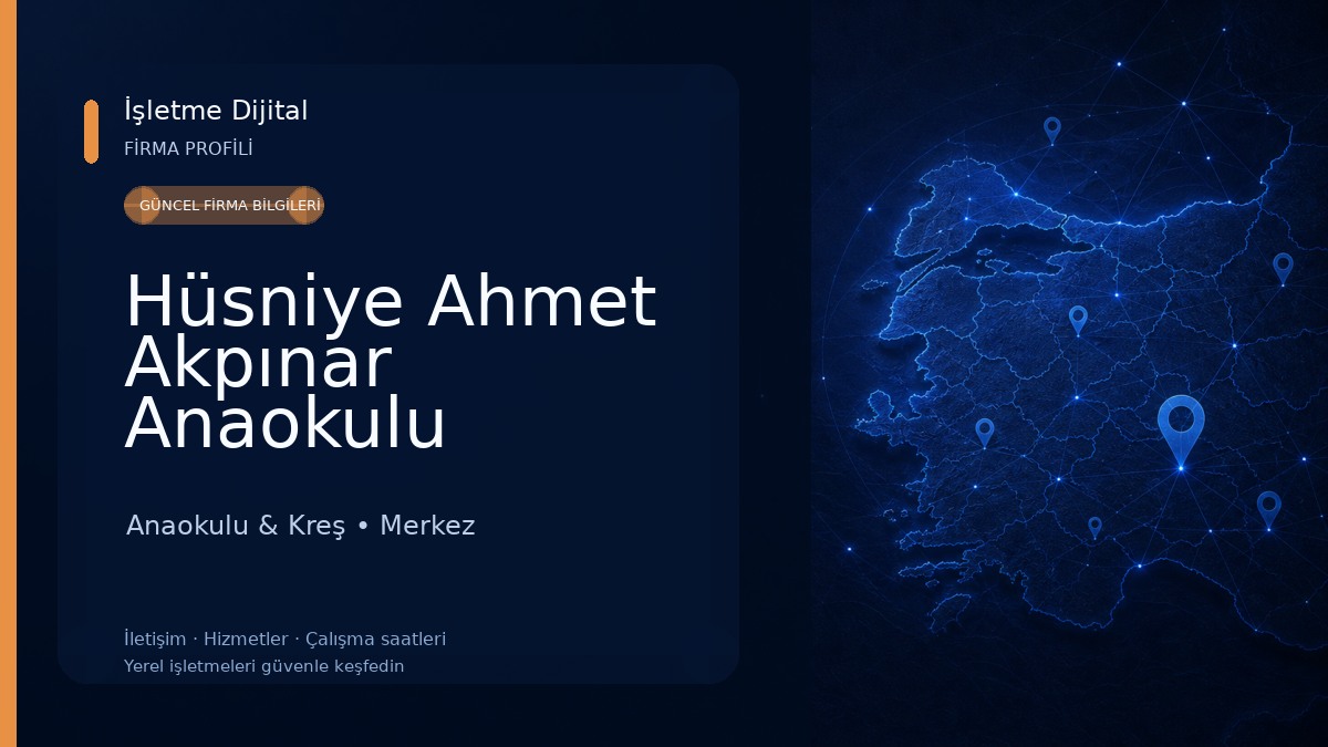 Hüsniye Ahmet Akpınar Anaokulu Anaokulu & Kreş