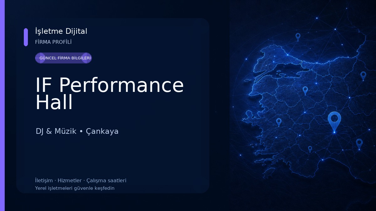 IF Performance Hall DJ & Müzik