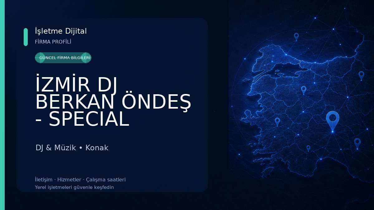 İZMİR DJ BERKAN ÖNDEŞ - SPECIAL EVENT'S DJ & Müzik