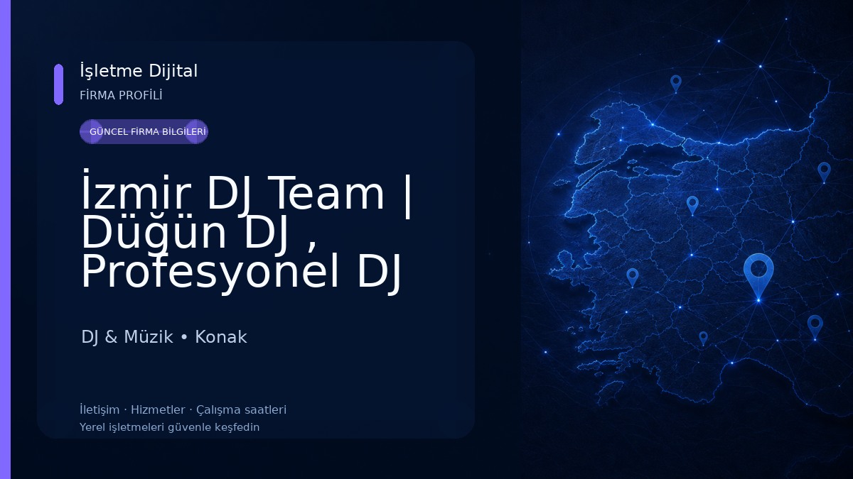 İzmir DJ Team | Düğün DJ , Profesyonel DJ Kiralama Hizmeti DJ & Müzik