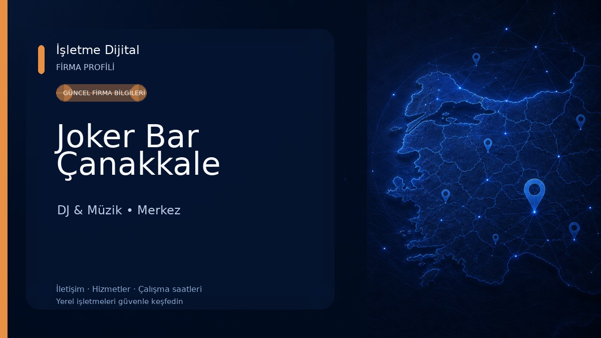 Joker Bar Çanakkale