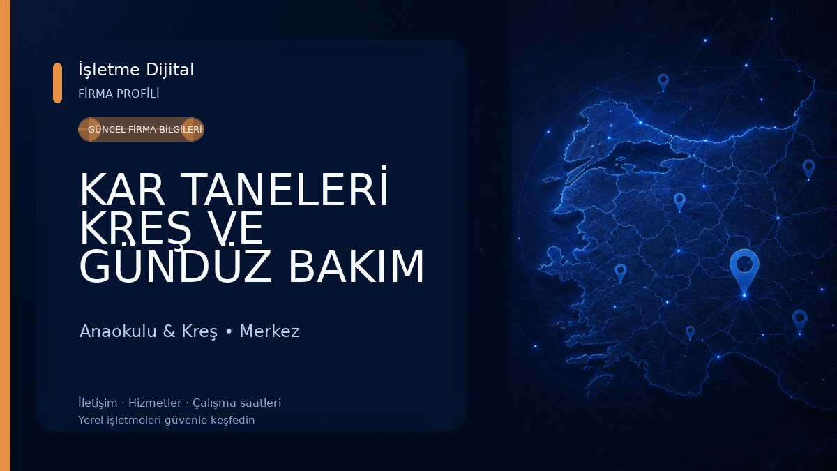 KAR TANELERİ KREŞ VE GÜNDÜZ BAKIM EVİ Anaokulu & Kreş