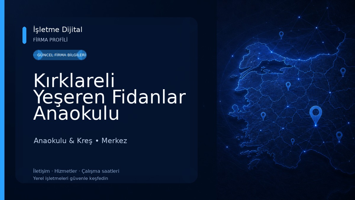 Kırklareli Yeşeren Fidanlar Anaokulu Anaokulu & Kreş