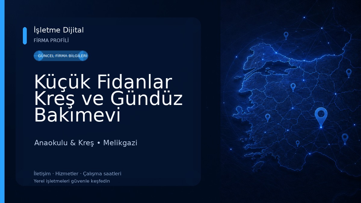 Küçük Fidanlar Kreş ve Gündüz Bakımevi Anaokulu & Kreş