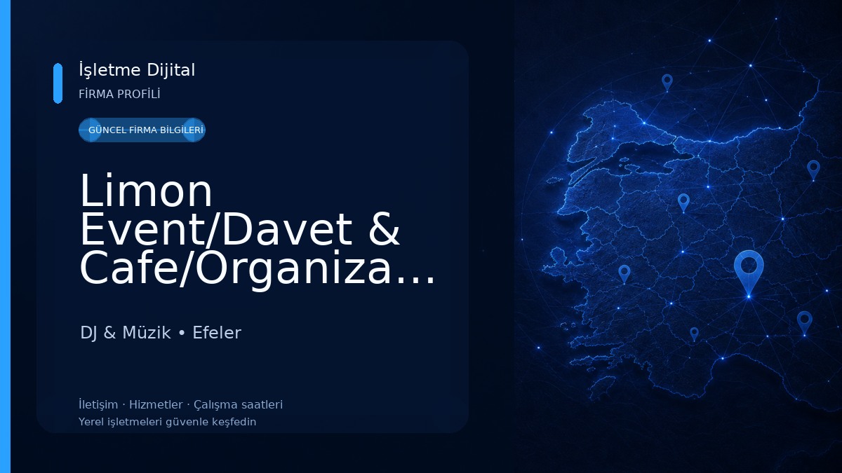Limon Event/Davet & Cafe/Organizasyon DJ & Müzik