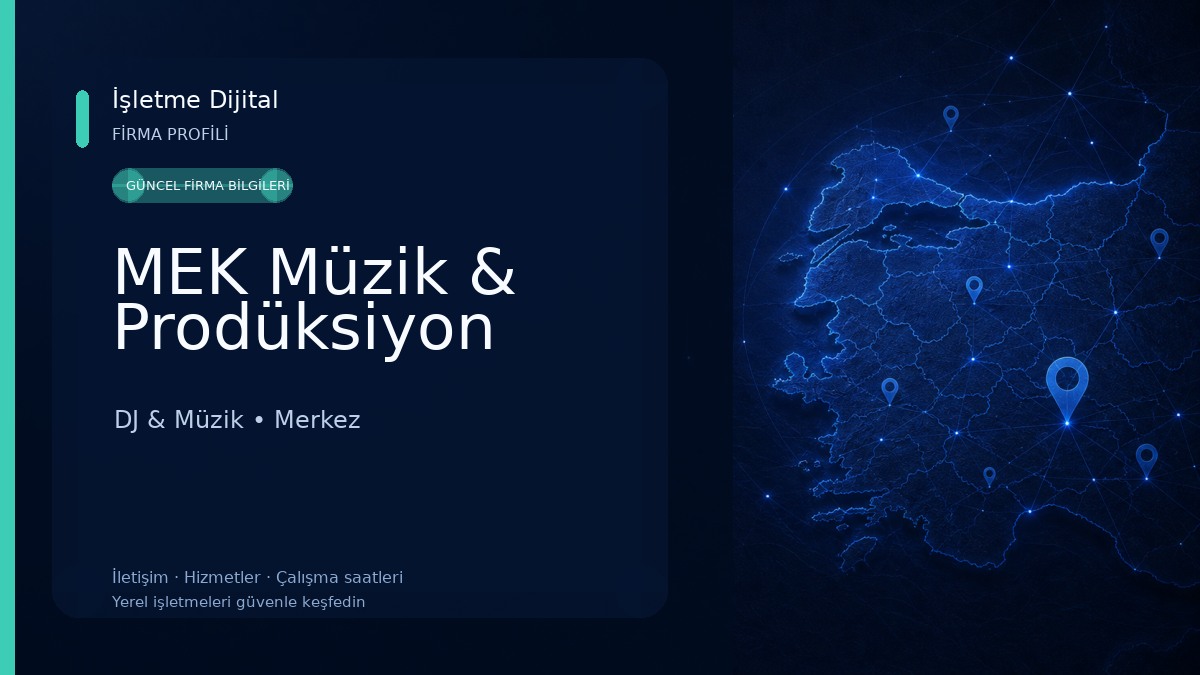 MEK Müzik & Prodüksiyon DJ & Müzik