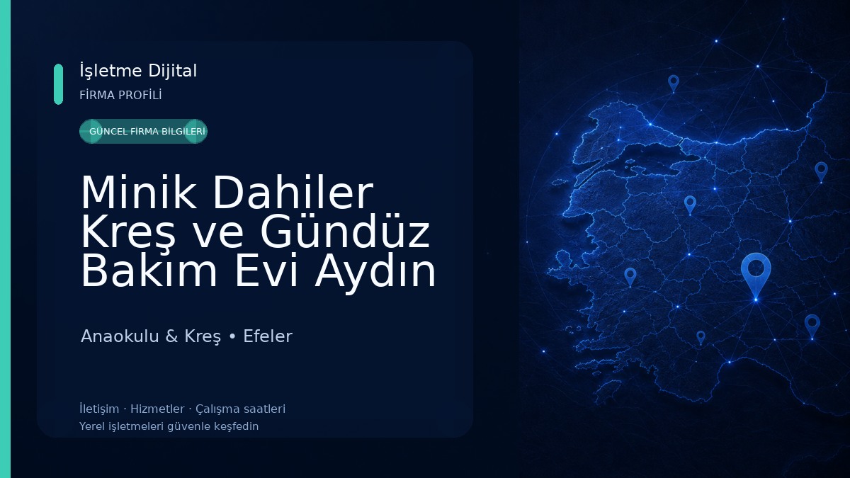 Minik Dahiler Kreş ve Gündüz Bakım Evi Aydın Anaokulu & Kreş