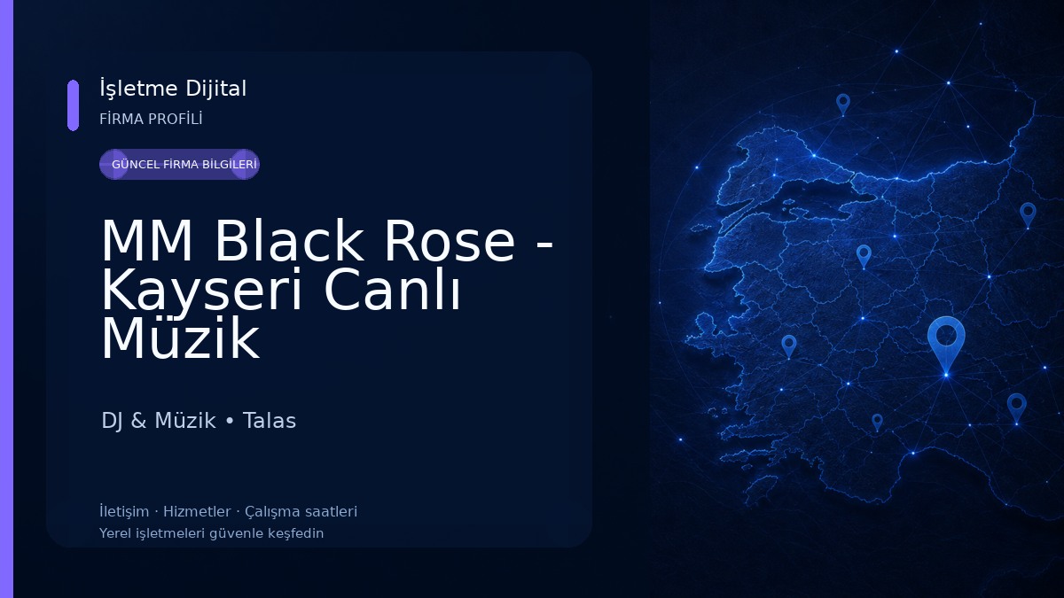 MM Black Rose - Kayseri Canlı Müzik DJ & Müzik