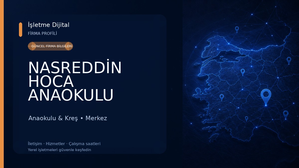 NASREDDİN HOCA ANAOKULU 