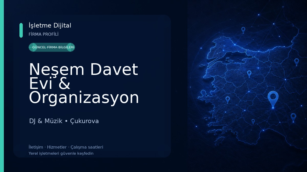 Neşem Davet Evi & Organizasyon Adana DJ & Müzik