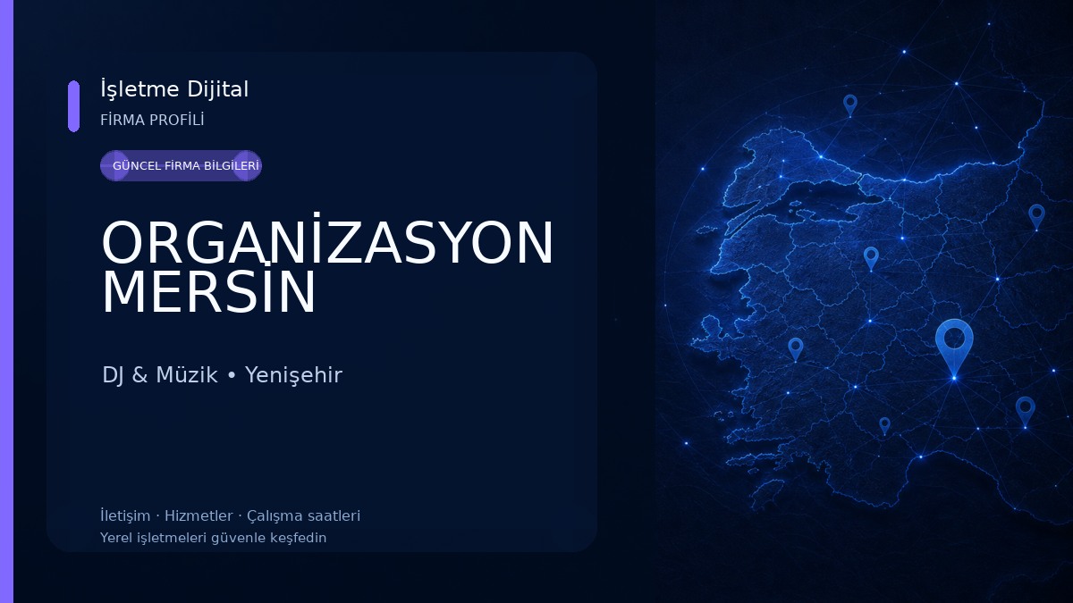 ORGANİZASYON MERSİN DJ & Müzik