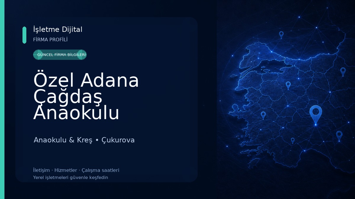 Özel Adana Çağdaş Anaokulu Anaokulu & Kreş