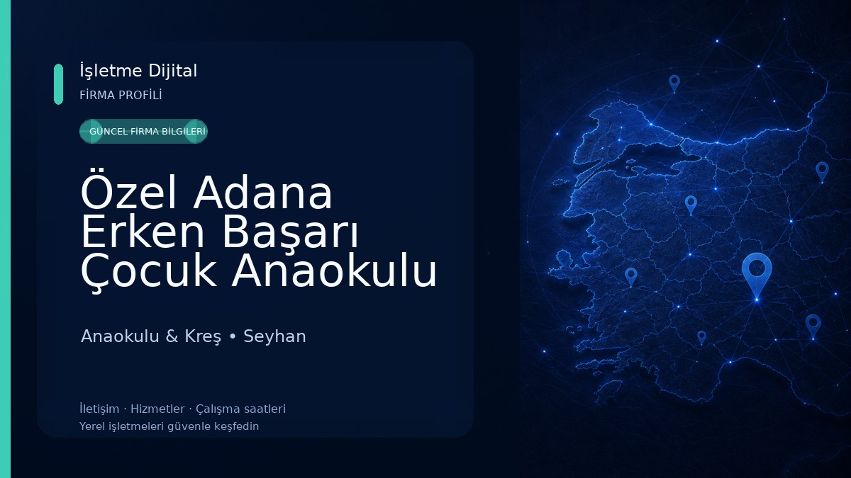 Özel Adana Erken Başarı Çocuk Anaokulu Anaokulu & Kreş