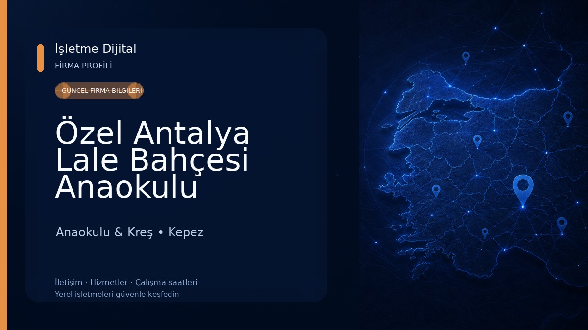 Özel Antalya Lale Bahçesi Anaokulu Anaokulu & Kreş
