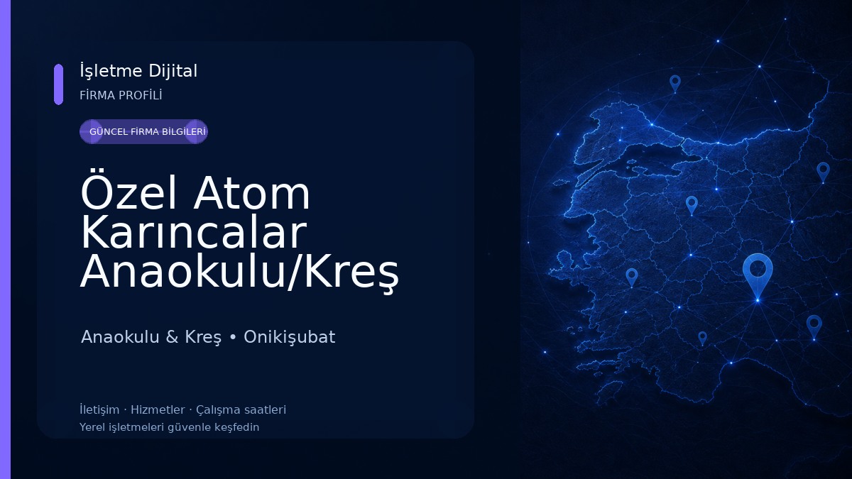 Özel Atom Karıncalar Anaokulu/Kreş ve Gündüz Bakımevi Anaokulu & Kreş