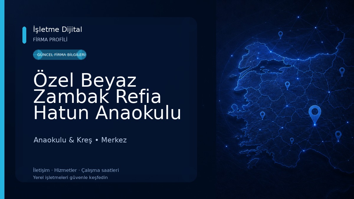 Özel Beyaz Zambak Refia Hatun Anaokulu Anaokulu & Kreş