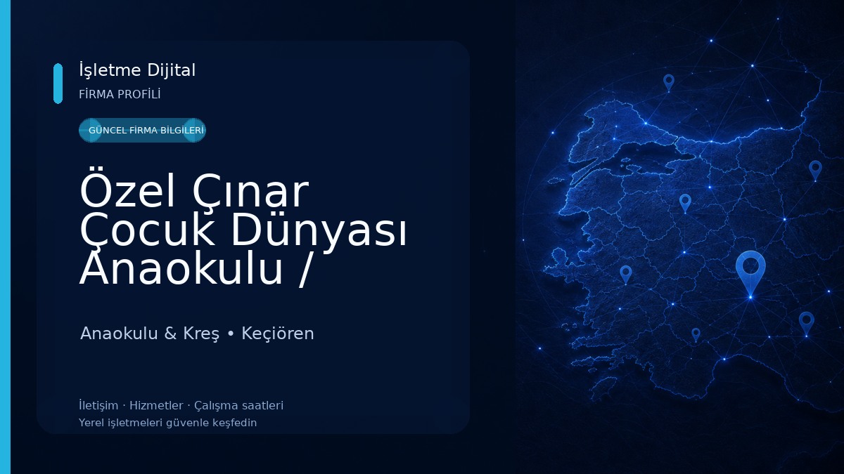 Özel Çınar Çocuk Dünyası Anaokulu / keçiören Anaokulu / Keçiören Kreş / Anne Çocuk Etkinlikleri Anaokulu & Kreş