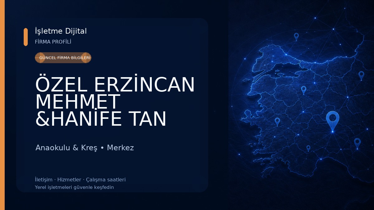 ÖZEL ERZİNCAN MEHMET &HANİFE TAN GÜLBAHÇE ANAOKULU Anaokulu & Kreş