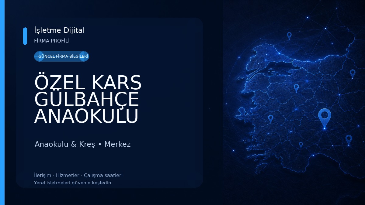 ÖZEL KARS GÜLBAHÇE ANAOKULU Anaokulu & Kreş