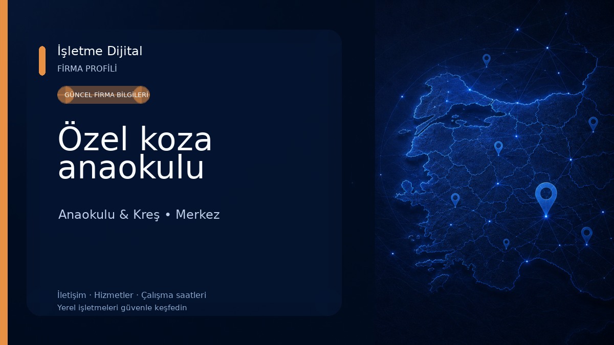 Özel koza anaokulu Anaokulu & Kreş