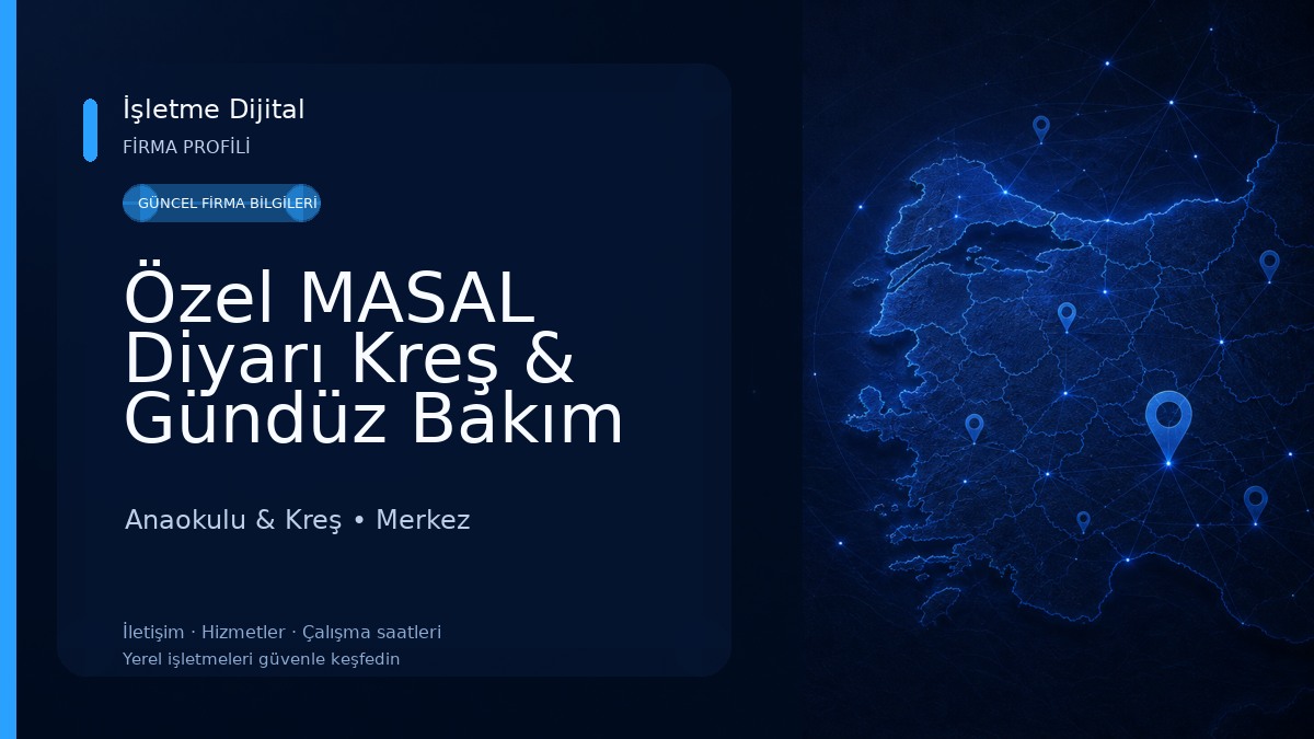 Özel MASAL Diyarı Kreş & Gündüz Bakım Evi Anaokulu & Kreş