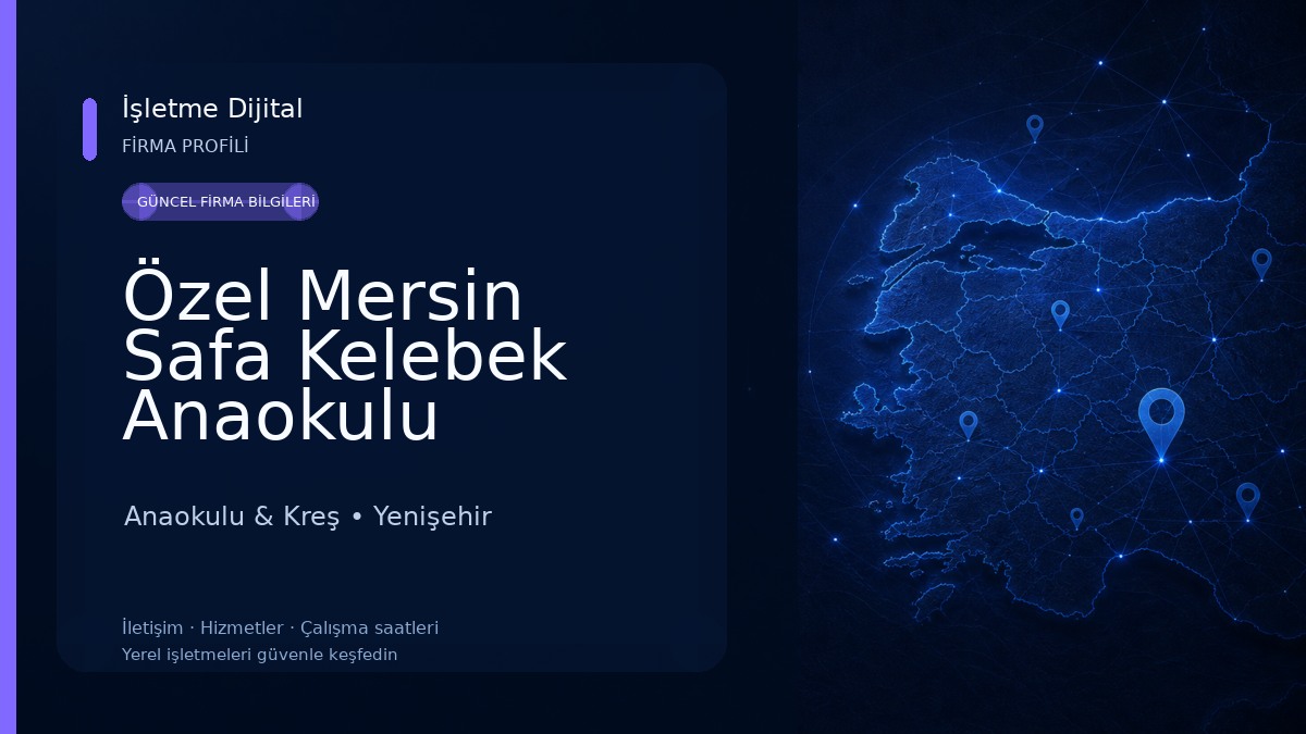 Özel Mersin Safa Kelebek Anaokulu Anaokulu & Kreş