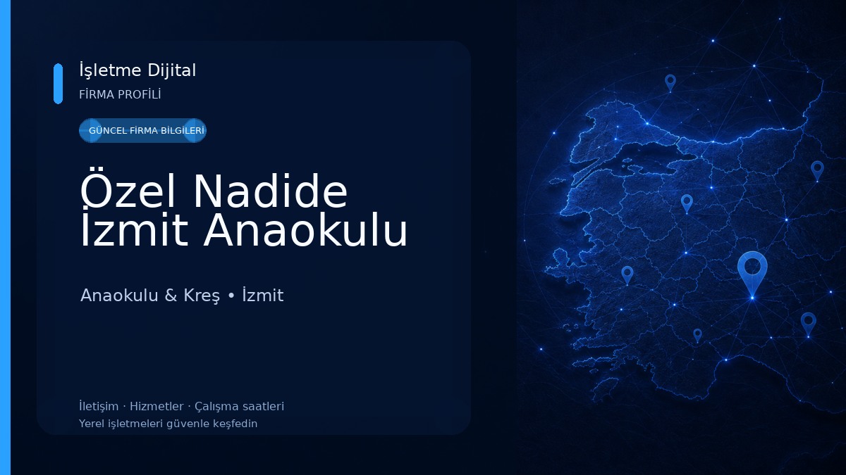 Özel Nadide İzmit Anaokulu Anaokulu & Kreş